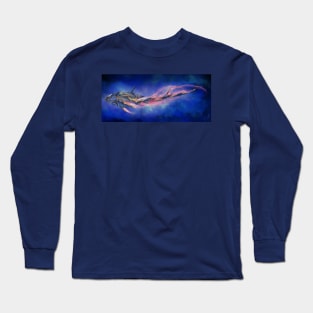 Whale spaceship Long Sleeve T-Shirt